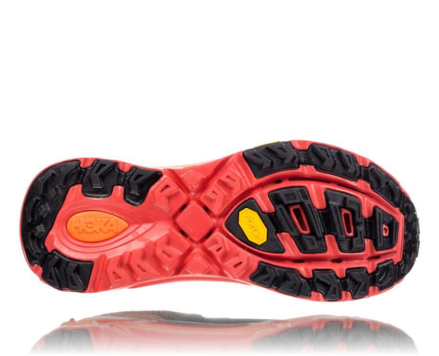 Zapatillas Trail Hoka One One Hombre - Evo Mafate 2 - Negras/Rojas - YHZ597601